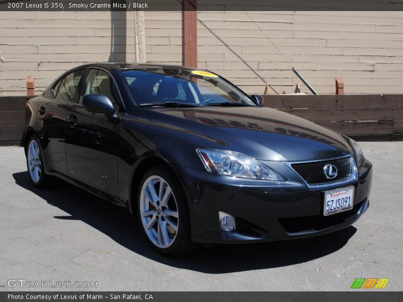 Smoky Granite Mica / Black 2007 Lexus IS 350