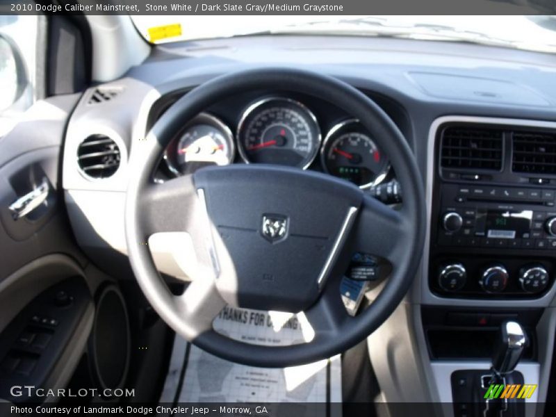 Stone White / Dark Slate Gray/Medium Graystone 2010 Dodge Caliber Mainstreet