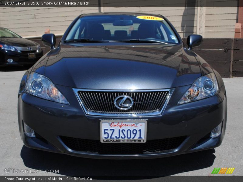 Smoky Granite Mica / Black 2007 Lexus IS 350