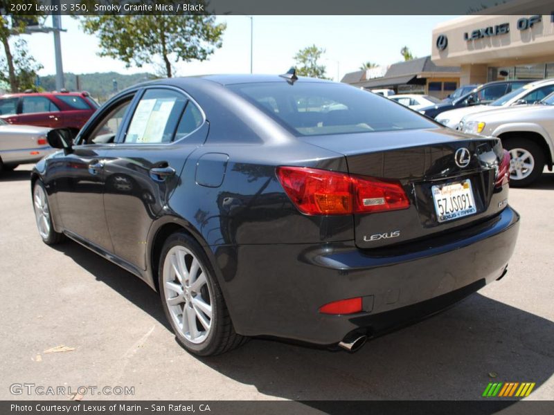 Smoky Granite Mica / Black 2007 Lexus IS 350