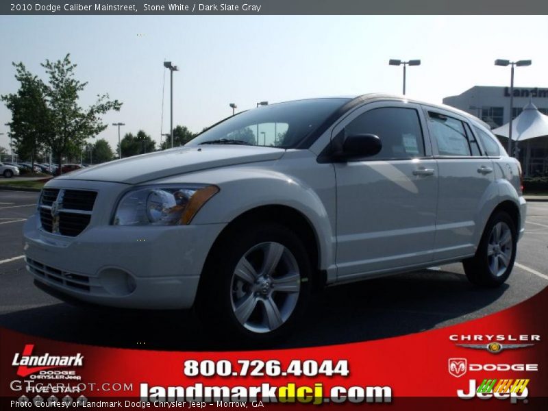 Stone White / Dark Slate Gray 2010 Dodge Caliber Mainstreet