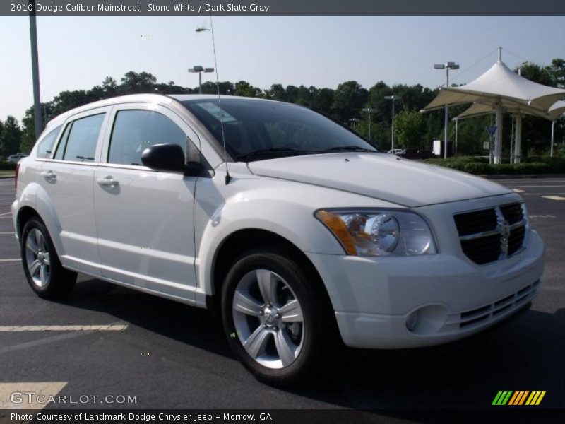 Stone White / Dark Slate Gray 2010 Dodge Caliber Mainstreet