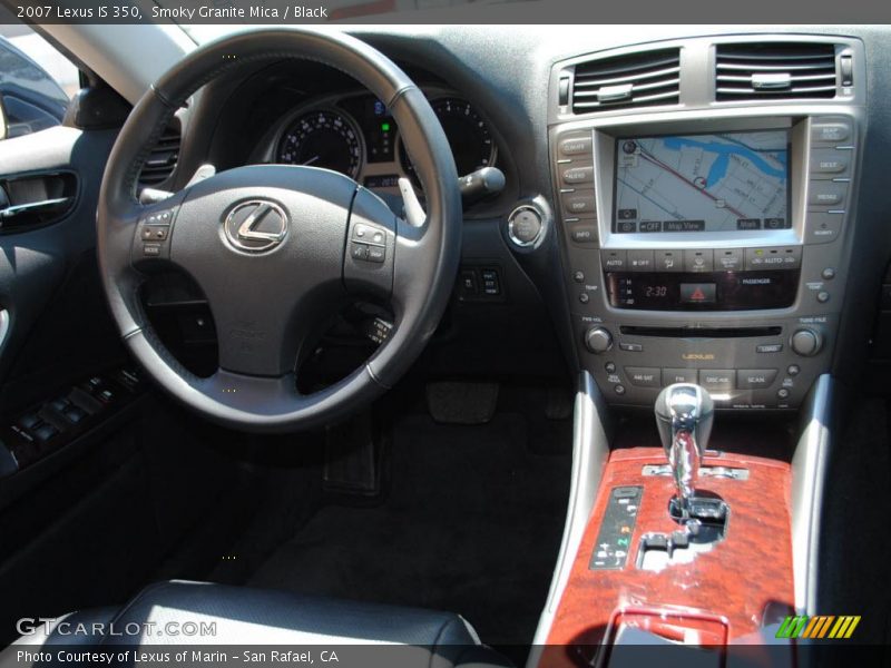 Smoky Granite Mica / Black 2007 Lexus IS 350