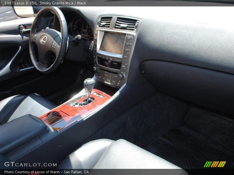 Smoky Granite Mica / Black 2007 Lexus IS 350
