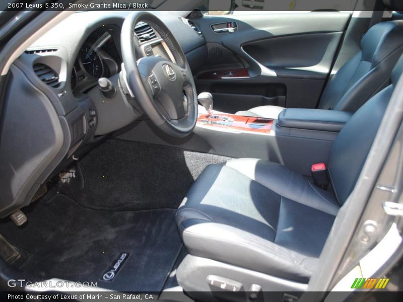 Smoky Granite Mica / Black 2007 Lexus IS 350
