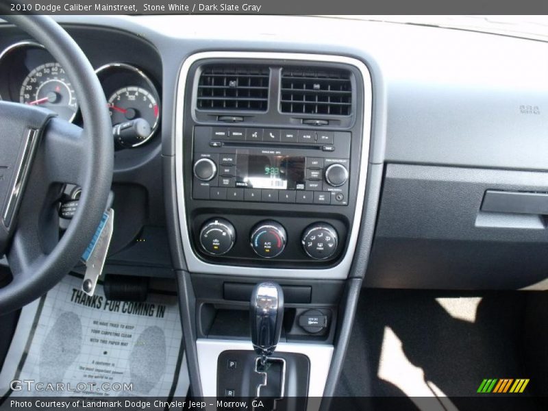 Stone White / Dark Slate Gray 2010 Dodge Caliber Mainstreet