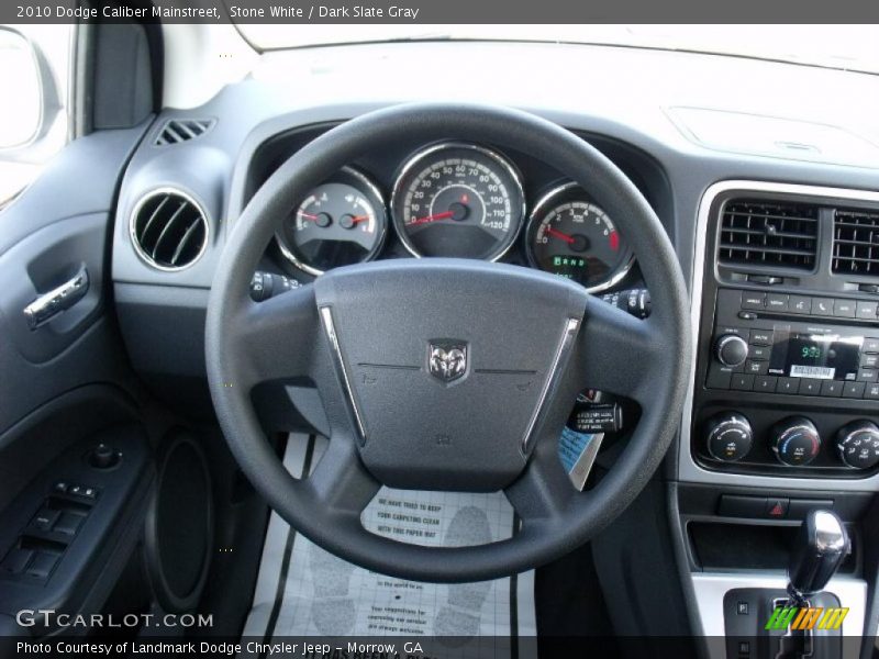 Stone White / Dark Slate Gray 2010 Dodge Caliber Mainstreet
