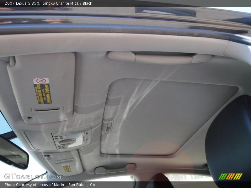 Smoky Granite Mica / Black 2007 Lexus IS 350