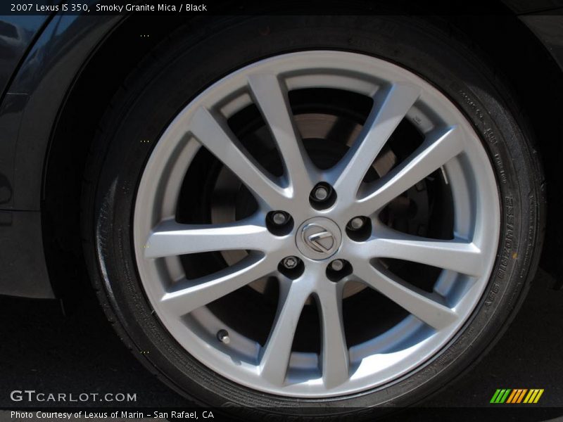 Smoky Granite Mica / Black 2007 Lexus IS 350