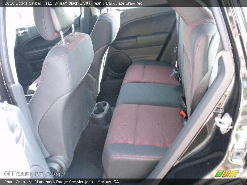 Brilliant Black Crystal Pearl / Dark Slate Gray/Red 2010 Dodge Caliber Heat