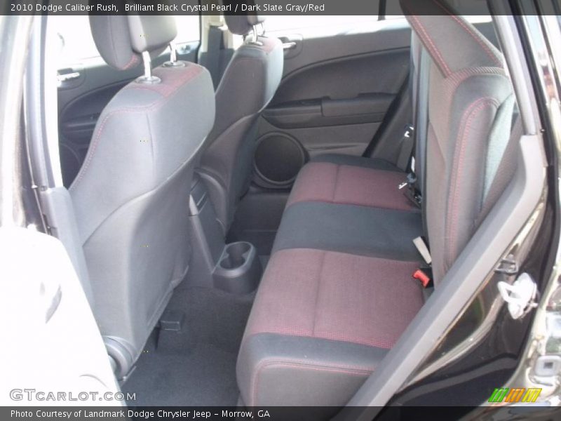 Brilliant Black Crystal Pearl / Dark Slate Gray/Red 2010 Dodge Caliber Rush