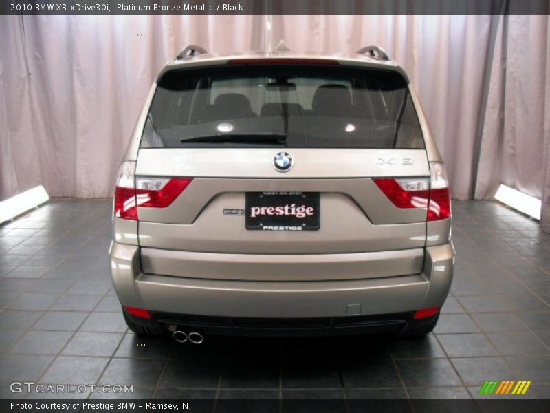 Platinum Bronze Metallic / Black 2010 BMW X3 xDrive30i