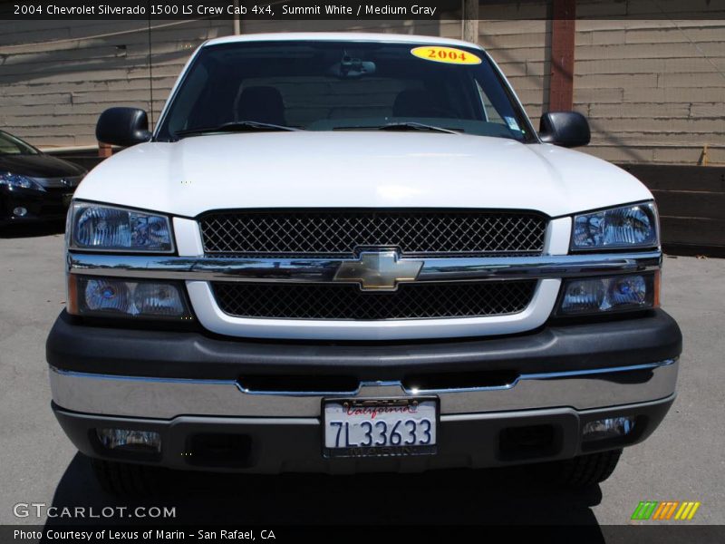 Summit White / Medium Gray 2004 Chevrolet Silverado 1500 LS Crew Cab 4x4