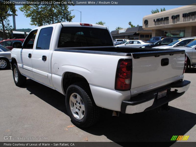 Summit White / Medium Gray 2004 Chevrolet Silverado 1500 LS Crew Cab 4x4
