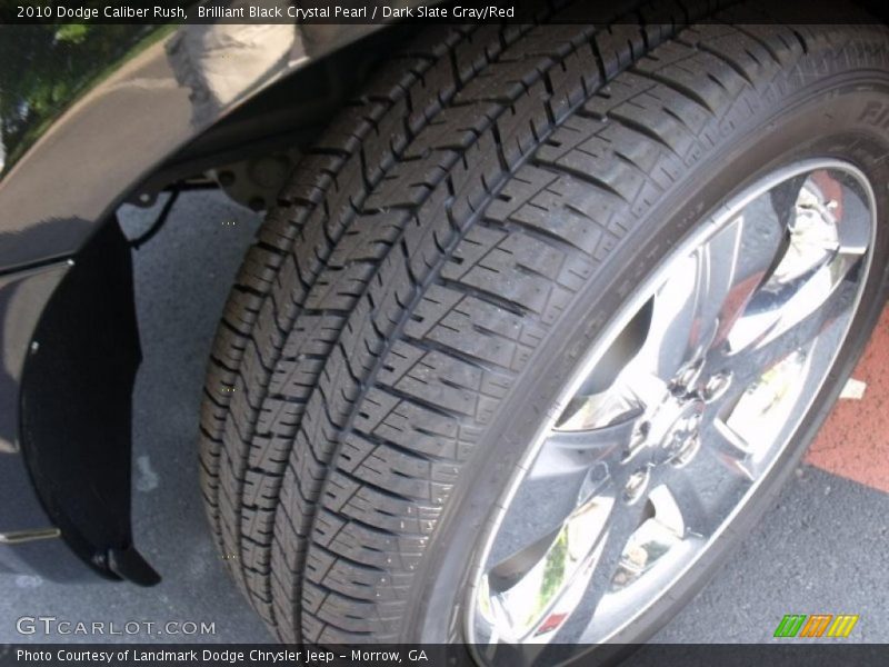 Brilliant Black Crystal Pearl / Dark Slate Gray/Red 2010 Dodge Caliber Rush