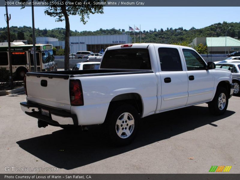 Summit White / Medium Gray 2004 Chevrolet Silverado 1500 LS Crew Cab 4x4