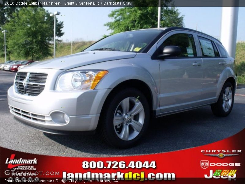 Bright Silver Metallic / Dark Slate Gray 2010 Dodge Caliber Mainstreet