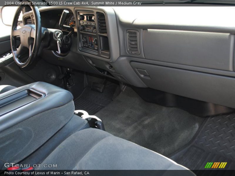 Summit White / Medium Gray 2004 Chevrolet Silverado 1500 LS Crew Cab 4x4