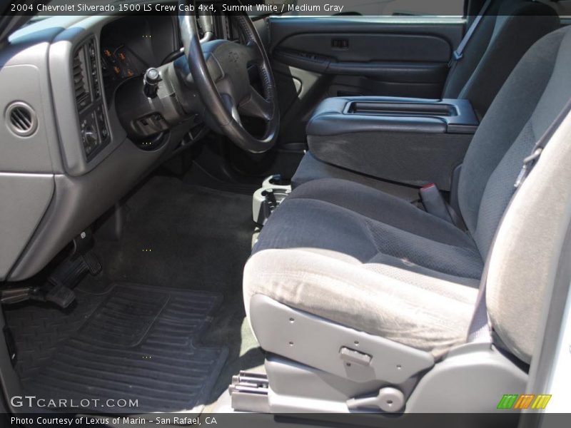 Summit White / Medium Gray 2004 Chevrolet Silverado 1500 LS Crew Cab 4x4