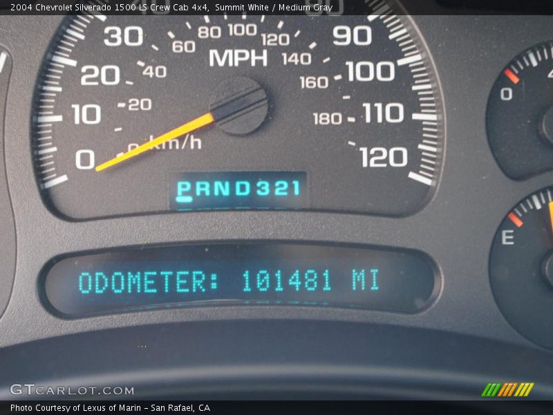 Summit White / Medium Gray 2004 Chevrolet Silverado 1500 LS Crew Cab 4x4