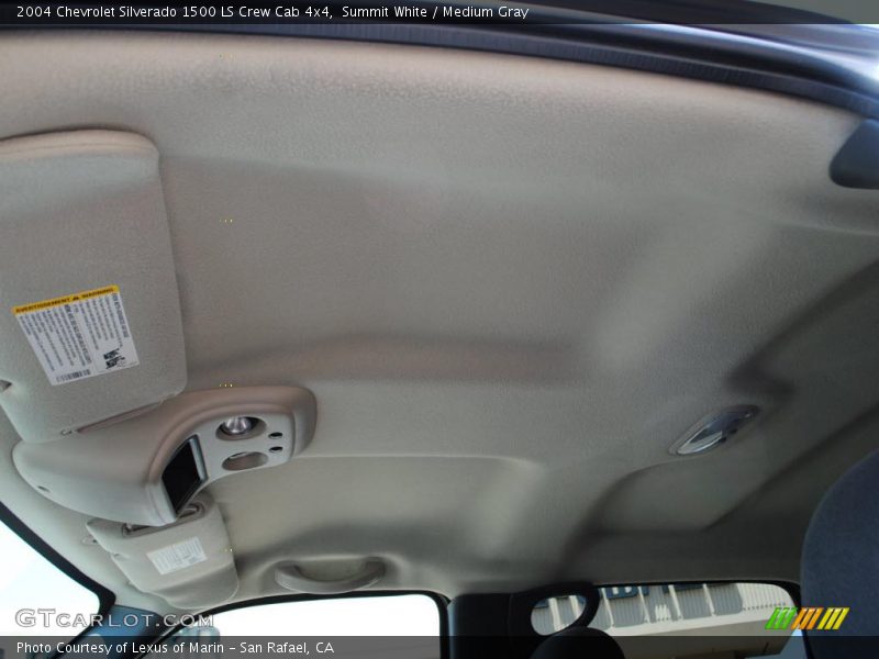 Summit White / Medium Gray 2004 Chevrolet Silverado 1500 LS Crew Cab 4x4