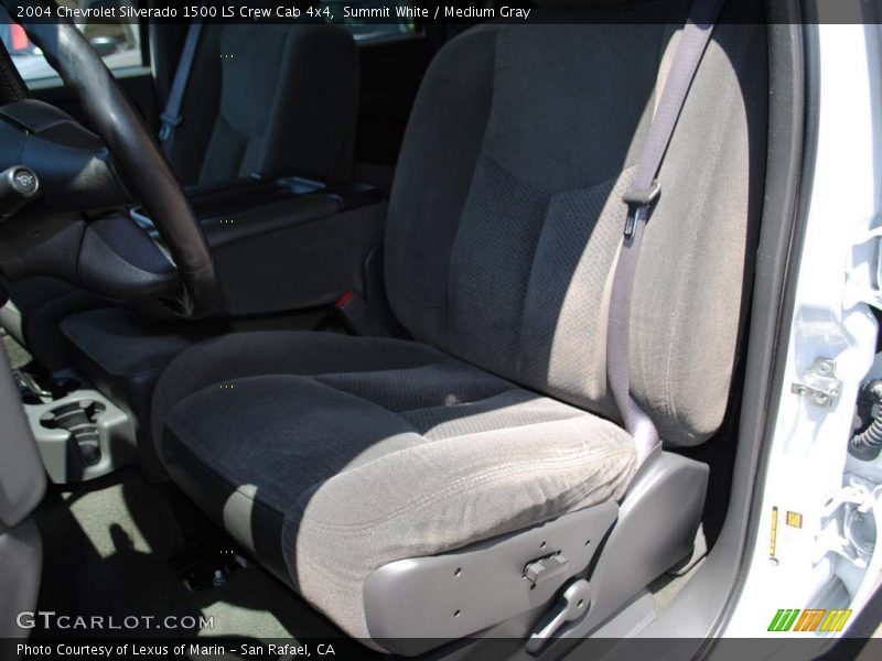 Summit White / Medium Gray 2004 Chevrolet Silverado 1500 LS Crew Cab 4x4