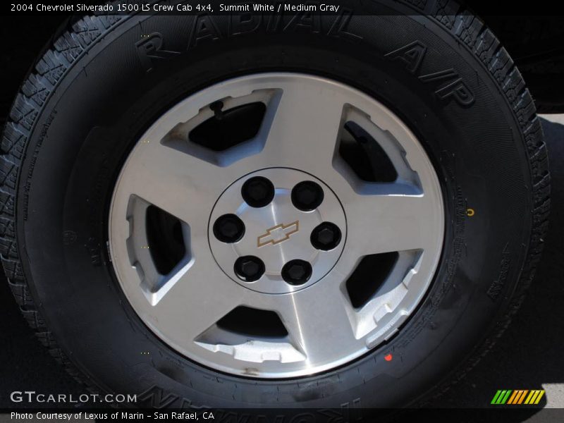 Summit White / Medium Gray 2004 Chevrolet Silverado 1500 LS Crew Cab 4x4