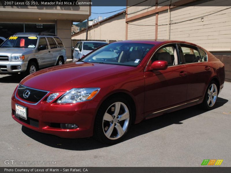 Matador Red Mica / Cashmere 2007 Lexus GS 350