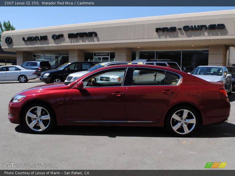 Matador Red Mica / Cashmere 2007 Lexus GS 350