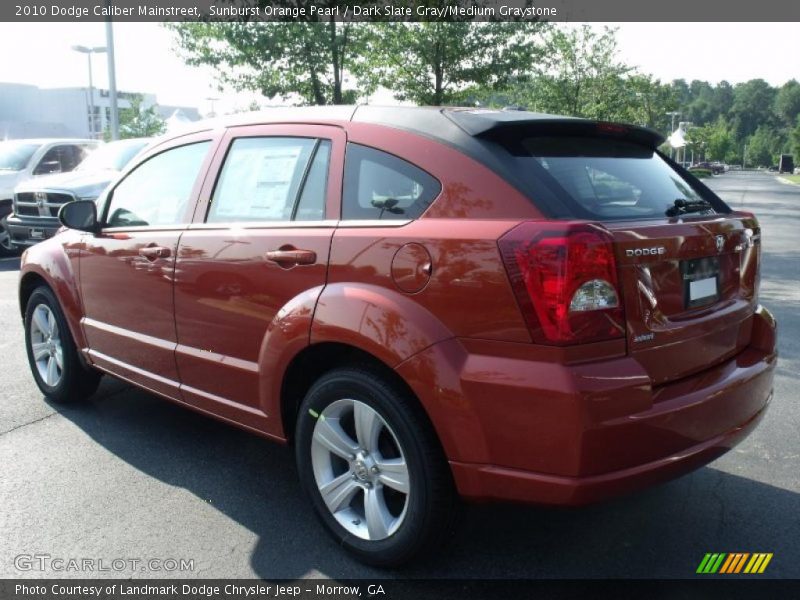 Sunburst Orange Pearl / Dark Slate Gray/Medium Graystone 2010 Dodge Caliber Mainstreet