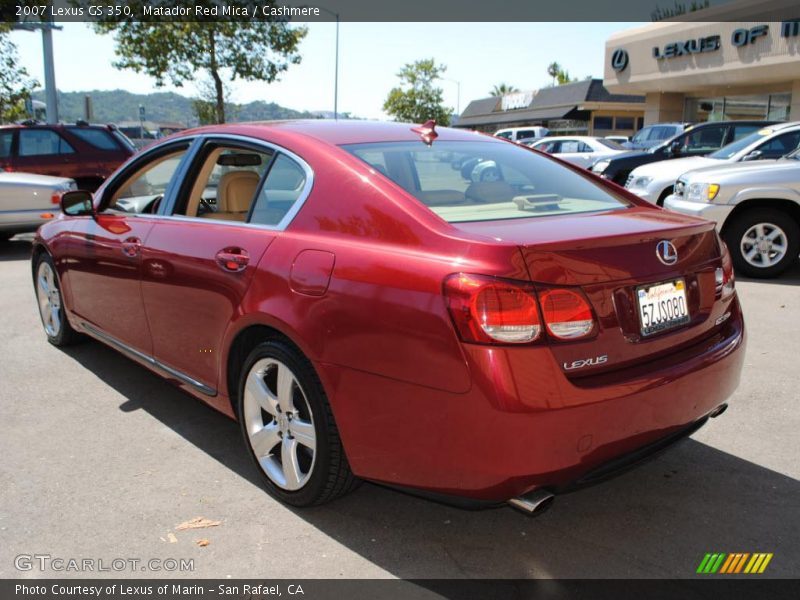 Matador Red Mica / Cashmere 2007 Lexus GS 350