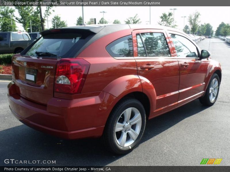 Sunburst Orange Pearl / Dark Slate Gray/Medium Graystone 2010 Dodge Caliber Mainstreet