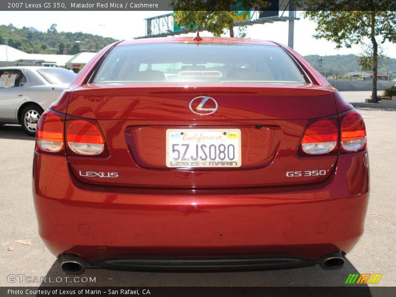 Matador Red Mica / Cashmere 2007 Lexus GS 350