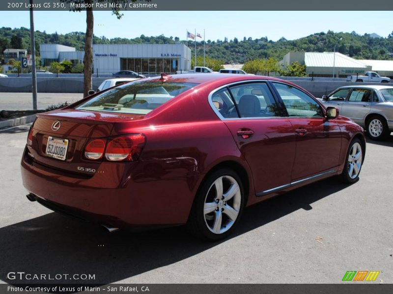 Matador Red Mica / Cashmere 2007 Lexus GS 350