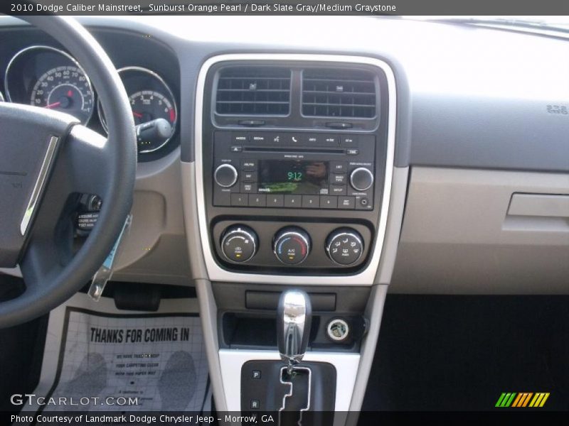 Sunburst Orange Pearl / Dark Slate Gray/Medium Graystone 2010 Dodge Caliber Mainstreet