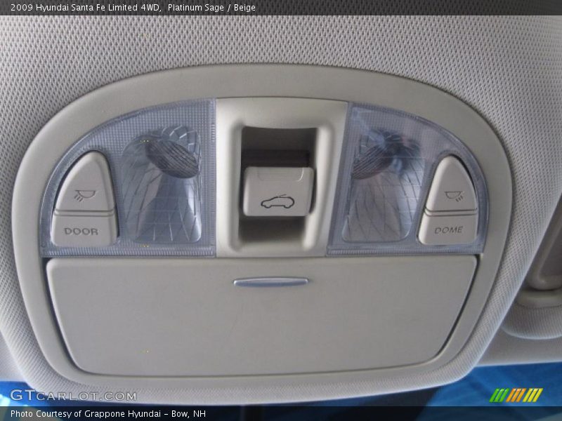 Platinum Sage / Beige 2009 Hyundai Santa Fe Limited 4WD