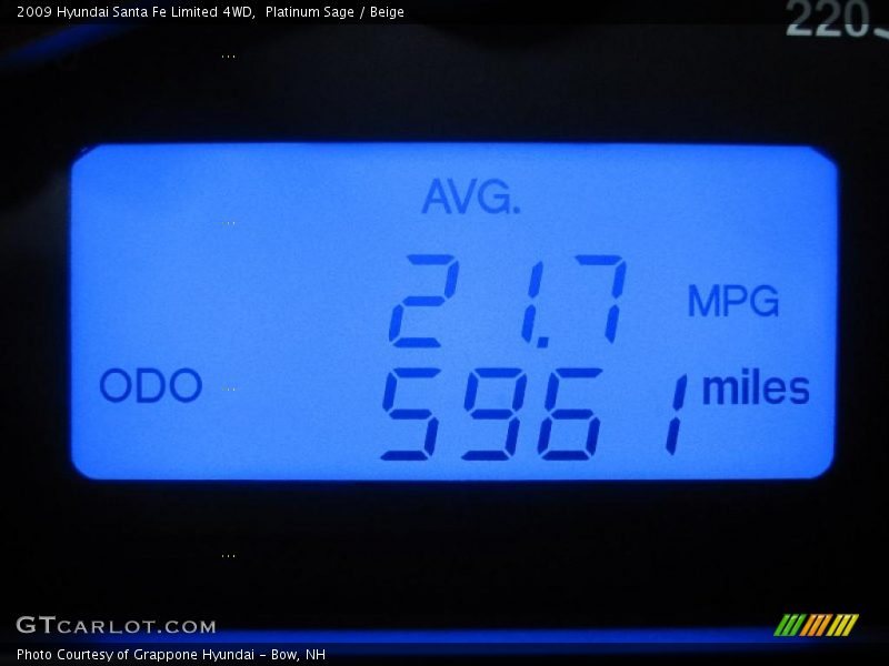 Platinum Sage / Beige 2009 Hyundai Santa Fe Limited 4WD