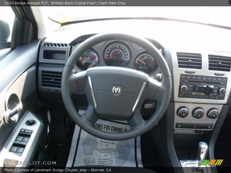 Brilliant Black Crystal Pearl / Dark Slate Gray 2010 Dodge Avenger R/T