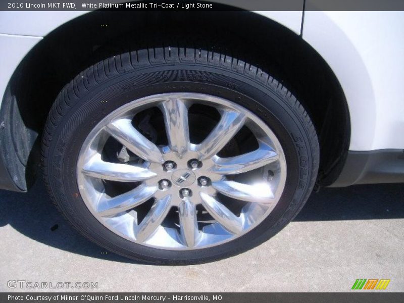 White Platinum Metallic Tri-Coat / Light Stone 2010 Lincoln MKT FWD