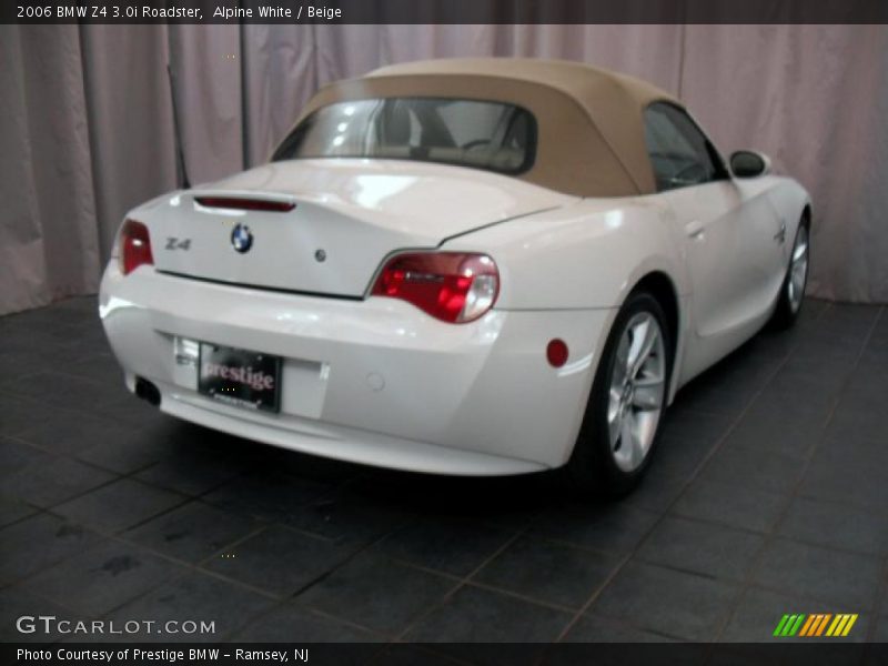 Alpine White / Beige 2006 BMW Z4 3.0i Roadster