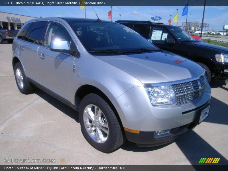Ingot Silver Metallic / Charcoal Black 2010 Lincoln MKX AWD