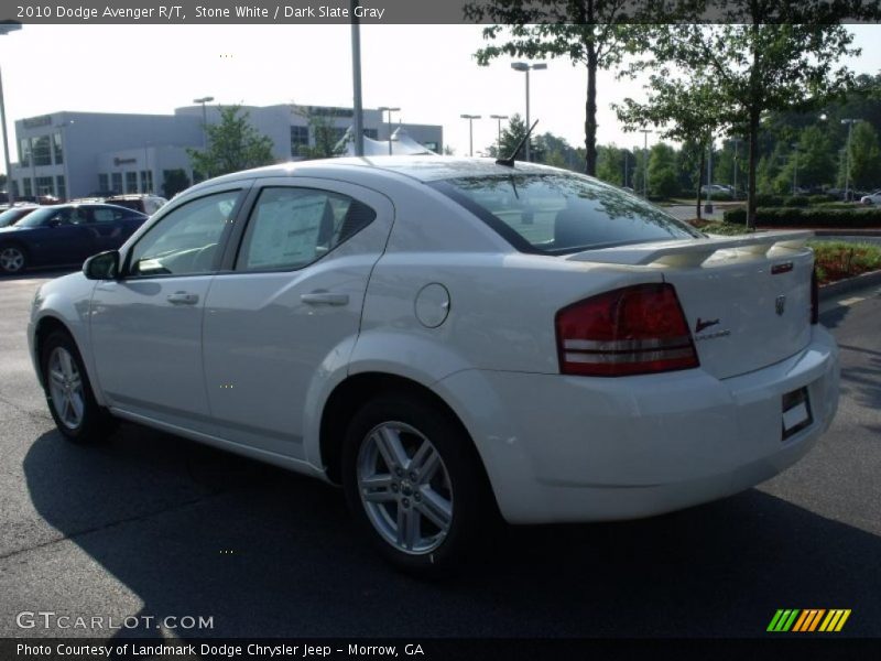 Stone White / Dark Slate Gray 2010 Dodge Avenger R/T