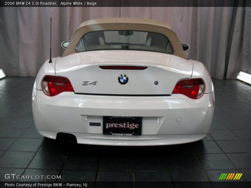 Alpine White / Beige 2006 BMW Z4 3.0i Roadster