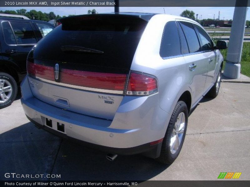 Ingot Silver Metallic / Charcoal Black 2010 Lincoln MKX AWD