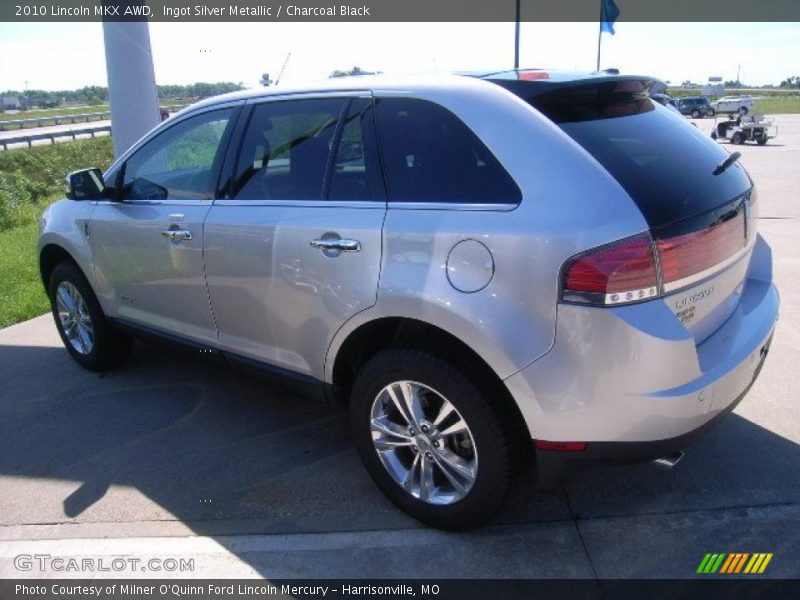 Ingot Silver Metallic / Charcoal Black 2010 Lincoln MKX AWD