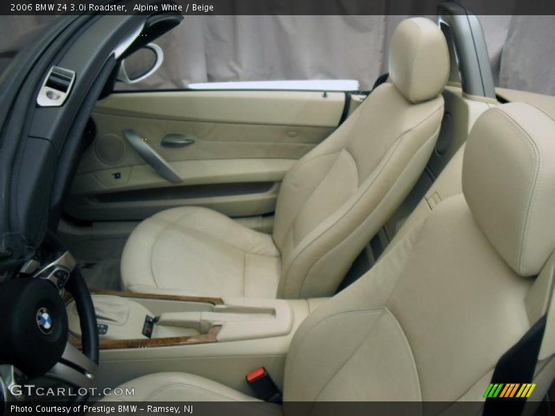 Alpine White / Beige 2006 BMW Z4 3.0i Roadster