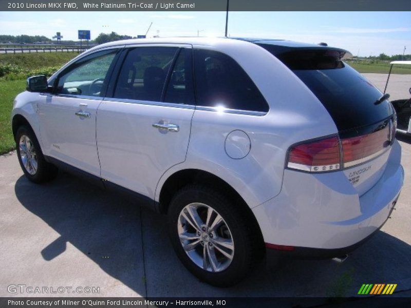 White Platinum Tri-Coat / Light Camel 2010 Lincoln MKX FWD