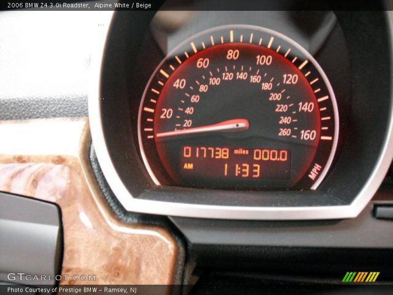 Alpine White / Beige 2006 BMW Z4 3.0i Roadster