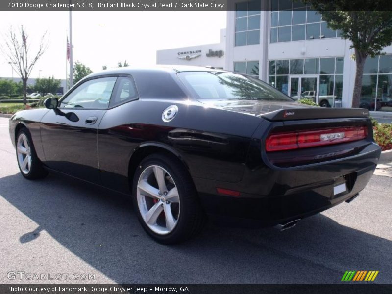 Brilliant Black Crystal Pearl / Dark Slate Gray 2010 Dodge Challenger SRT8