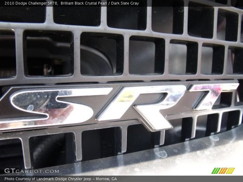 Brilliant Black Crystal Pearl / Dark Slate Gray 2010 Dodge Challenger SRT8